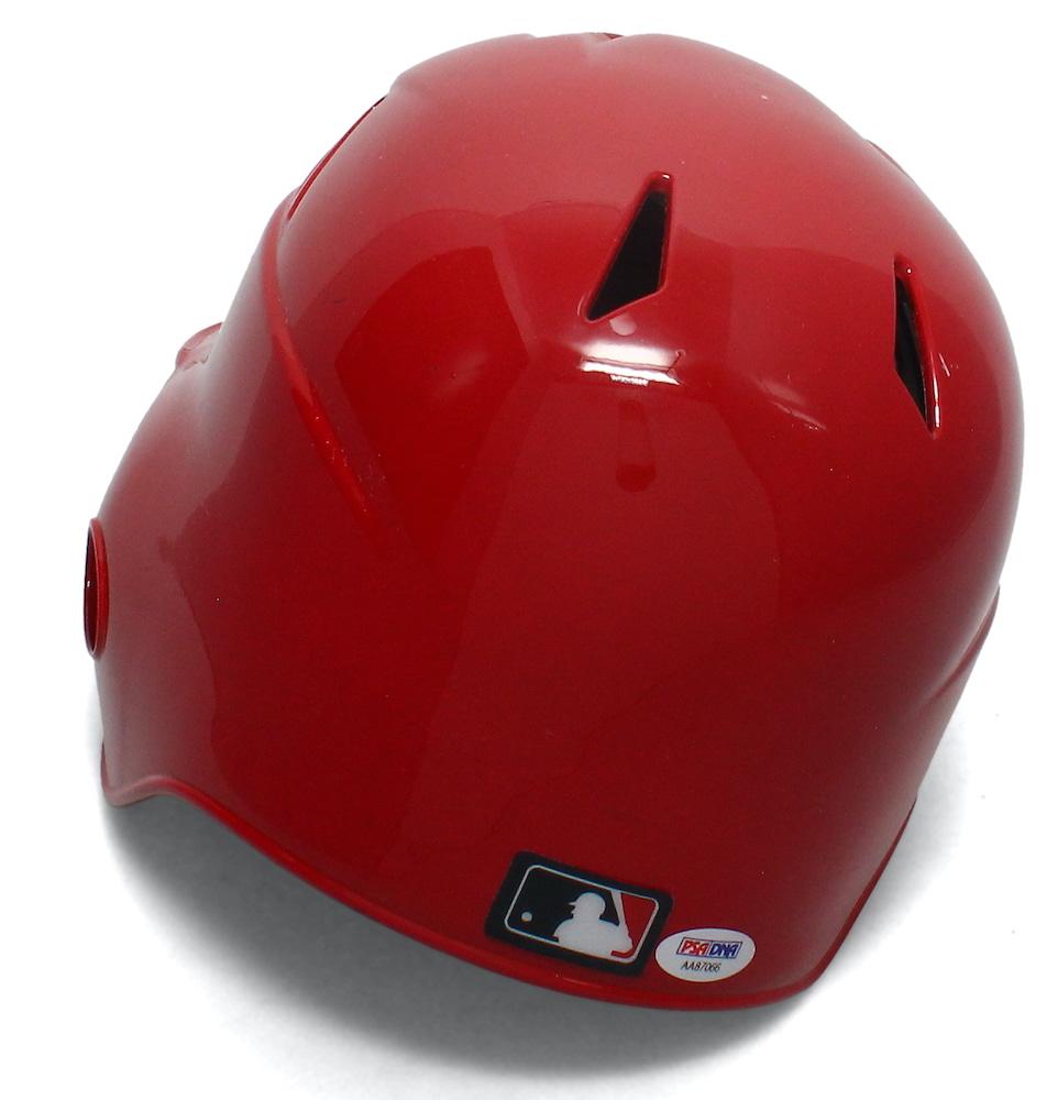 Mike Trout Signed Angels Full-Size Authentic On-Field Custom Painted Batting Helmet (PSA) at PristineAuction.com Mike Trout Signed Angels Full-Size Authentic On-Field Custom Painted Batting Helmet (PSA) at PristineAuction.com
