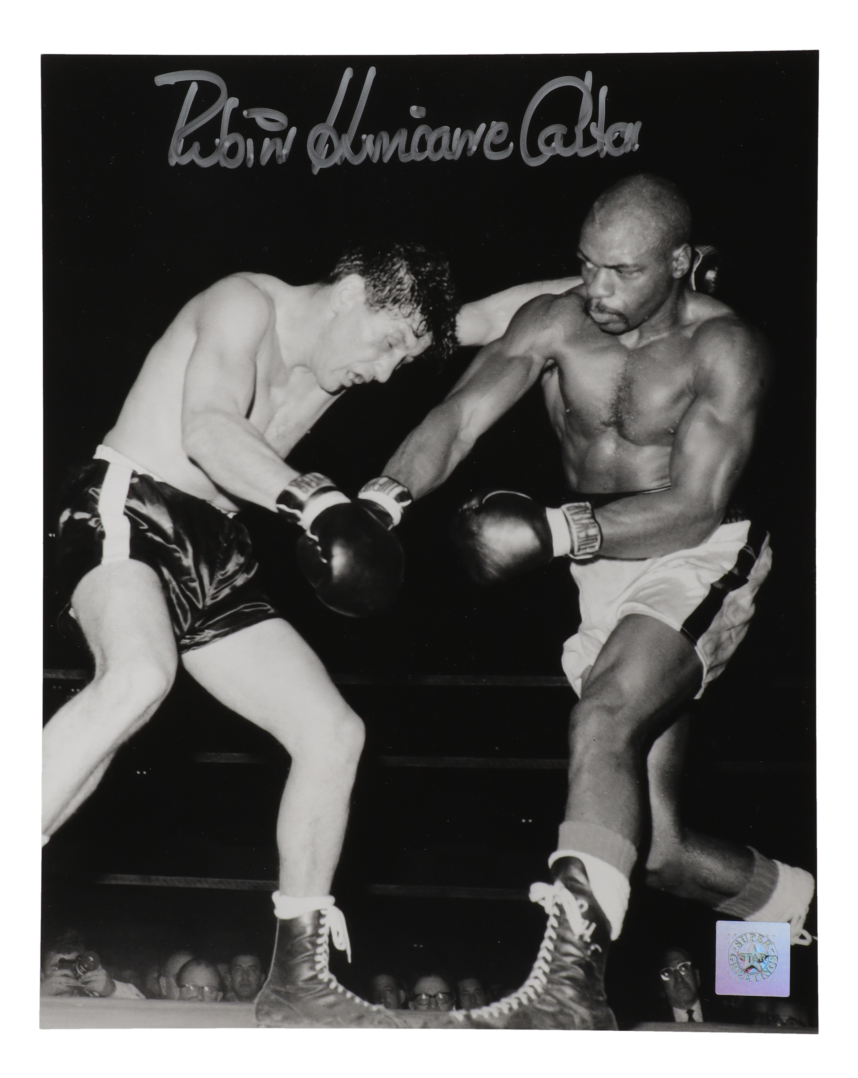 Rubin "Hurricane" Carter Signed 8x10 Photo (Super Star Greetings) at PristineAuction.com Rubin "Hurricane" Carter Signed 8x10 Photo (Super Star Greetings) at PristineAuction.com