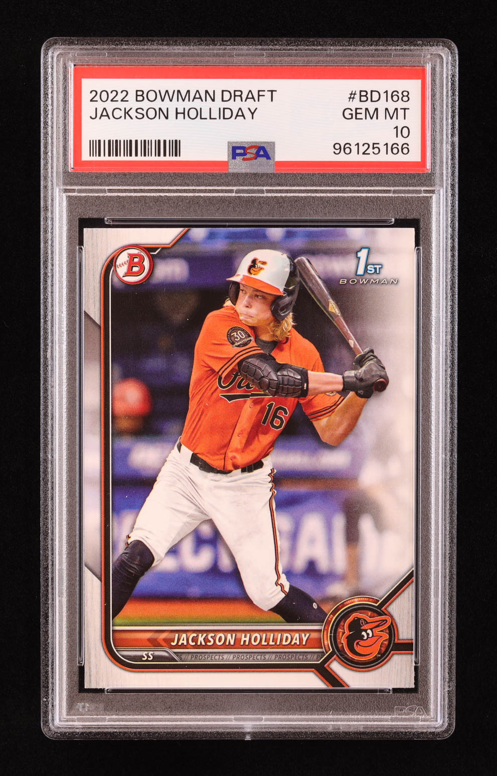 Jackson Holliday 2022 Bowman Draft #BD168 RC (PSA 10) at PristineAuction.com Jackson Holliday 2022 Bowman Draft #BD168 RC (PSA 10) at PristineAuction.com