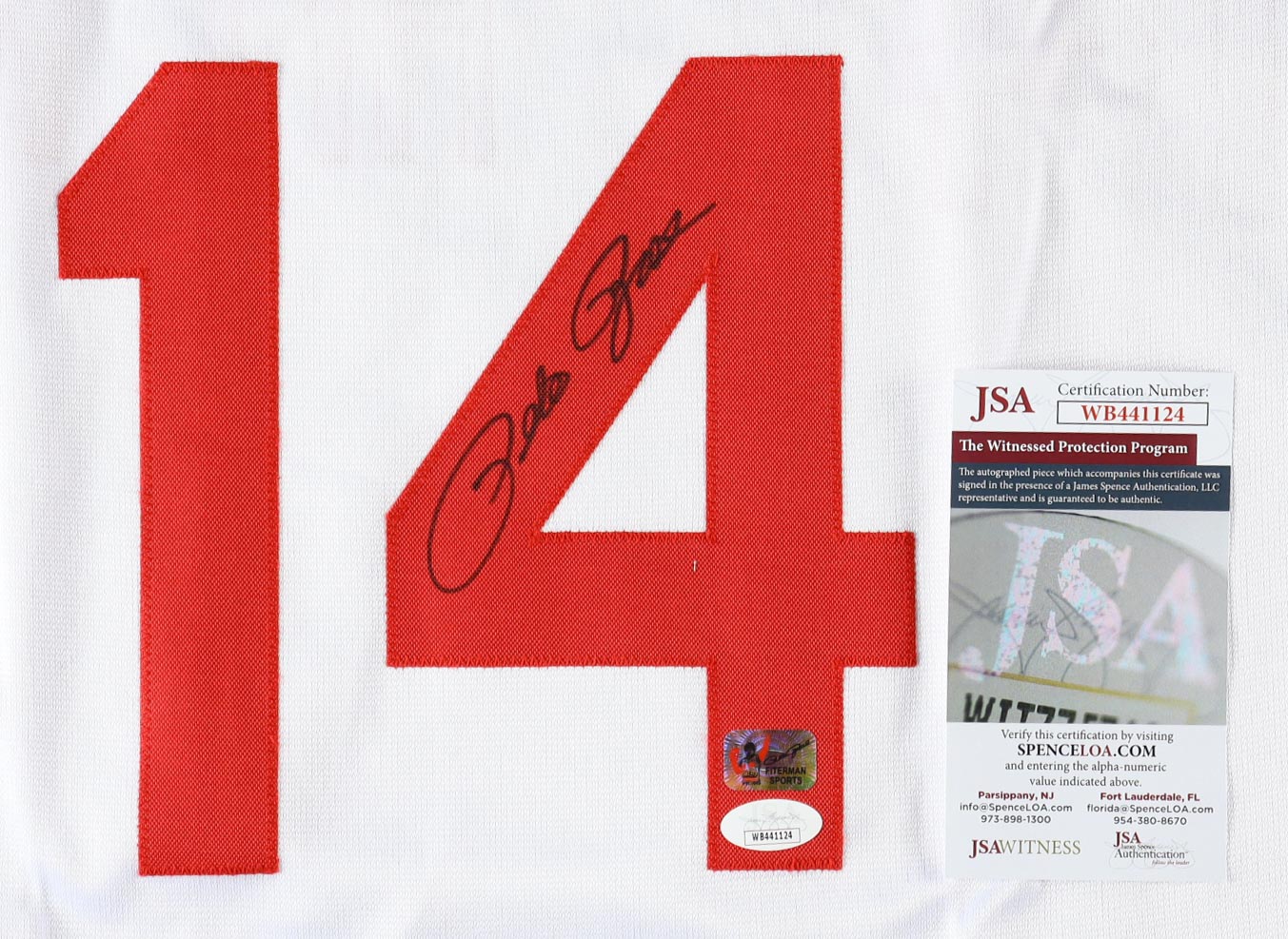 Pete Rose Signed Jersey (JSA & Rose) at PristineAuction.com Pete Rose Signed Jersey (JSA & Rose) at PristineAuction.com