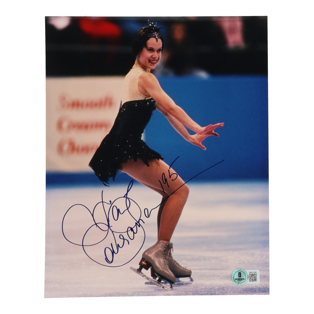 Oksana Baiul Signed 8x10 Photo Inscribed "195" (Beckett) | Pristine Auction