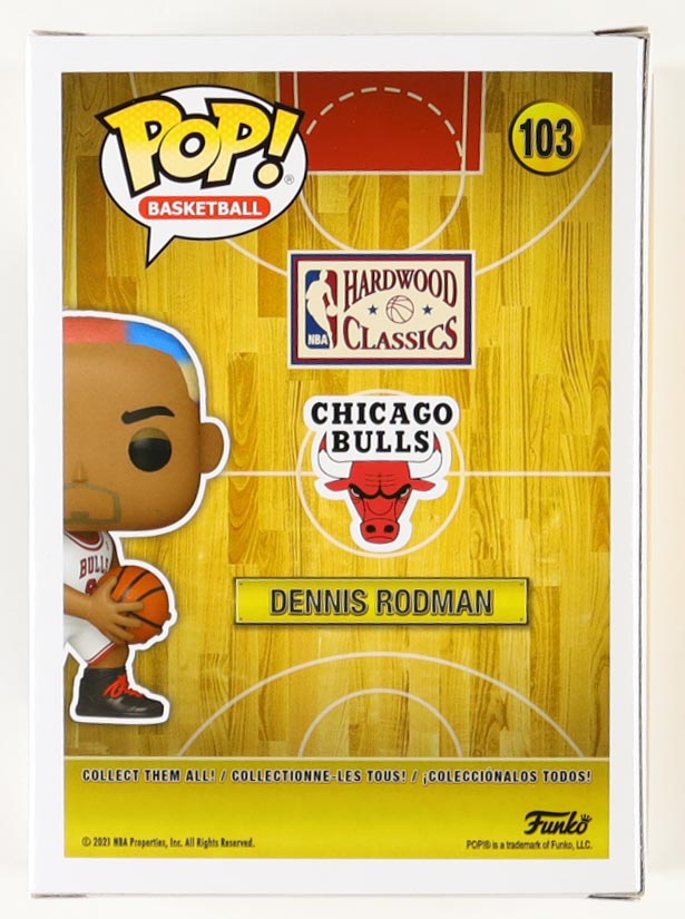 Dennis Rodman Signed Bulls #103 Funko Pop! Vinyl Figure (JSA & Rodman) at PristineAuction.com Dennis Rodman Signed Bulls #103 Funko Pop! Vinyl Figure (JSA & Rodman) at PristineAuction.com