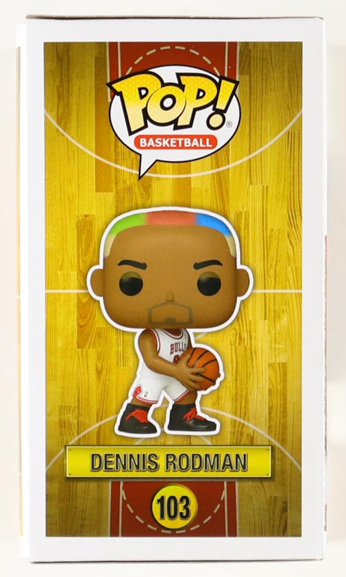 Dennis Rodman Signed Bulls #103 Funko Pop! Vinyl Figure (JSA & Rodman) at PristineAuction.com Dennis Rodman Signed Bulls #103 Funko Pop! Vinyl Figure (JSA & Rodman) at PristineAuction.com