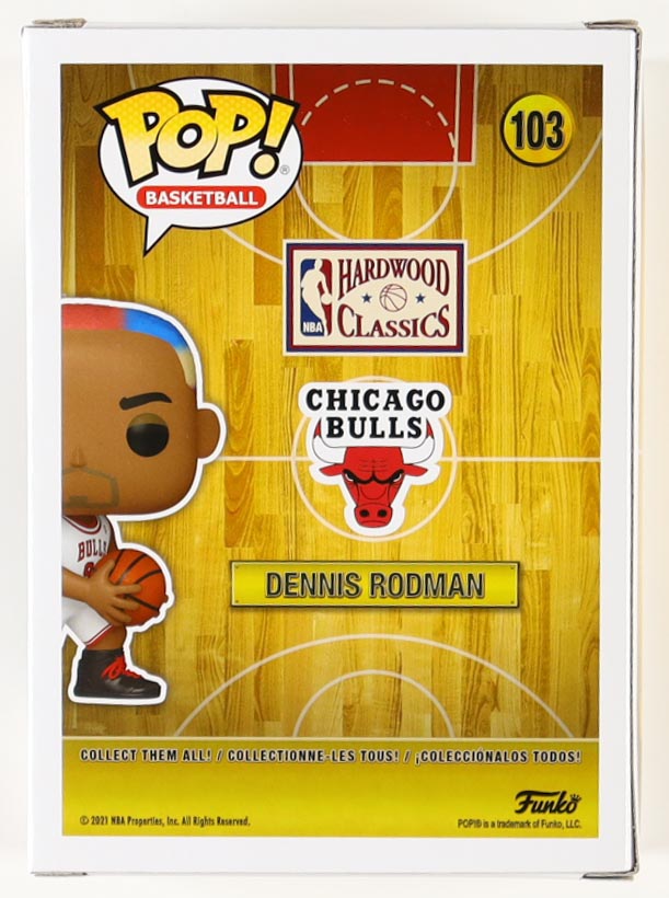 Dennis Rodman Signed Bulls #103 Funko Pop! Vinyl Figure (JSA & Rodman) at PristineAuction.com Dennis Rodman Signed Bulls #103 Funko Pop! Vinyl Figure (JSA & Rodman) at PristineAuction.com