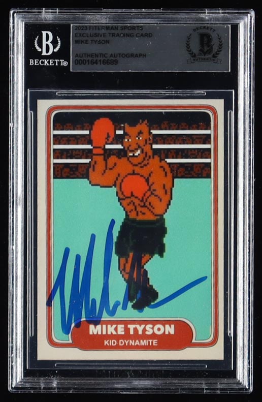 Mike Tyson Signed 2024 Fiterman Sports Trading Card (BGS) at PristineAuction.com Mike Tyson Signed 2024 Fiterman Sports Trading Card (BGS) at PristineAuction.com