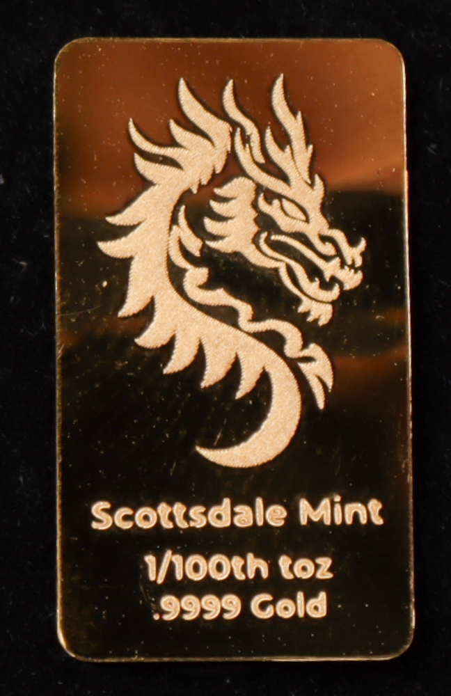 2024 Year of the Dragon Gold 1/100 Troy Oz .9999 Fine Gold Bar at PristineAuction.com 2024 Year of the Dragon Gold 1/100 Troy Oz .9999 Fine Gold Bar at PristineAuction.com