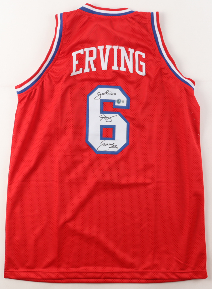 Julius "Dr. J" Erving Signed Jersey (Beckett) at PristineAuction.com Julius "Dr. J" Erving Signed Jersey (Beckett) at PristineAuction.com