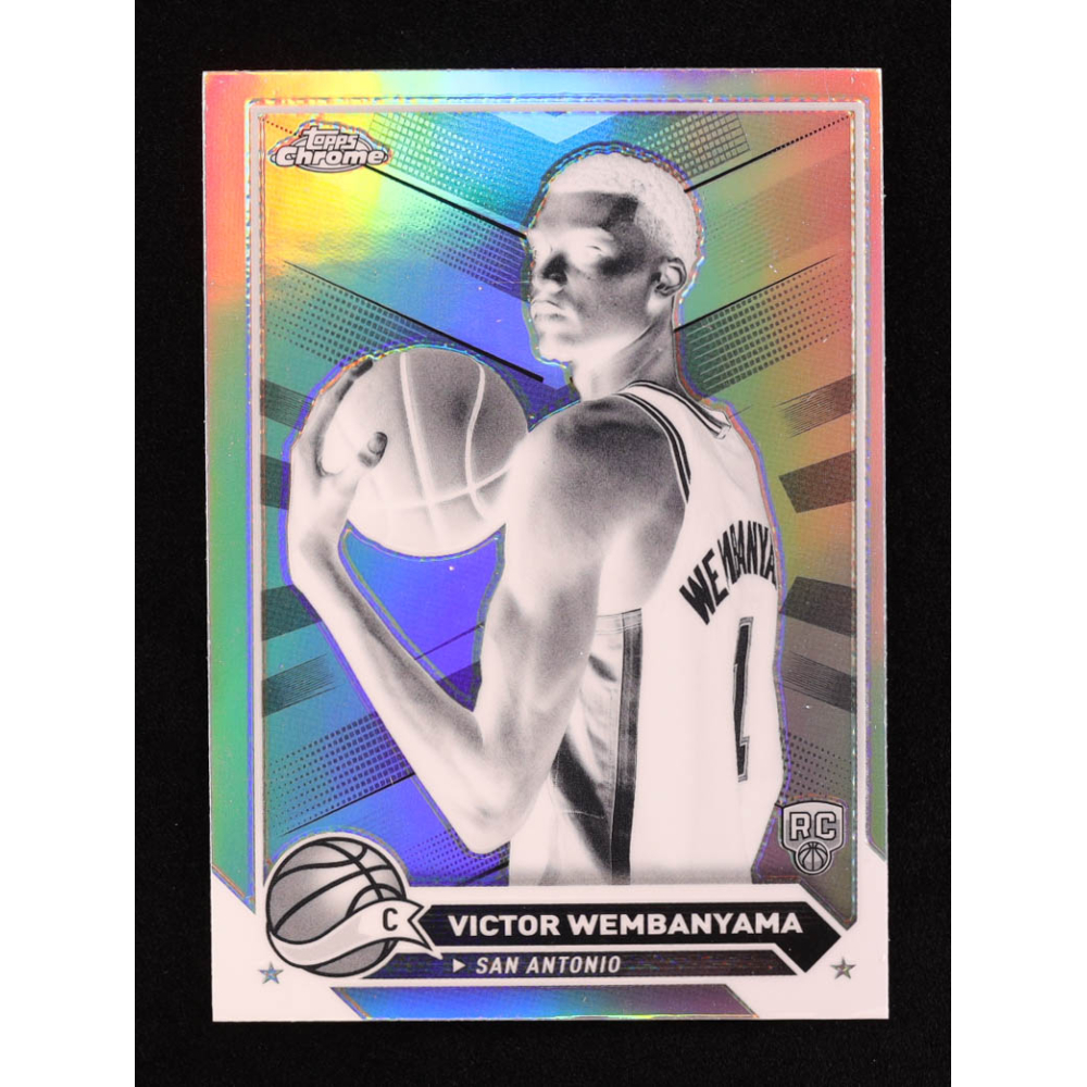 Victor Wembanyama 2023-24 Topps Chrome Negative Refractors #1 RC at PristineAuction.com
