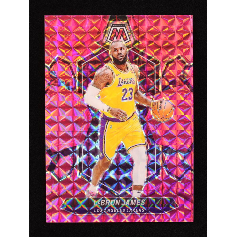 LeBron James 2023-24 Panini Mosaic Mosaic Pink #92 #023/149 at PristineAuction.com