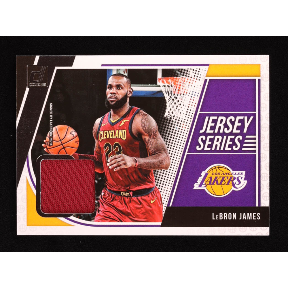 LeBron James 2018-19 Donruss Jersey Series #8 at PristineAuction.com