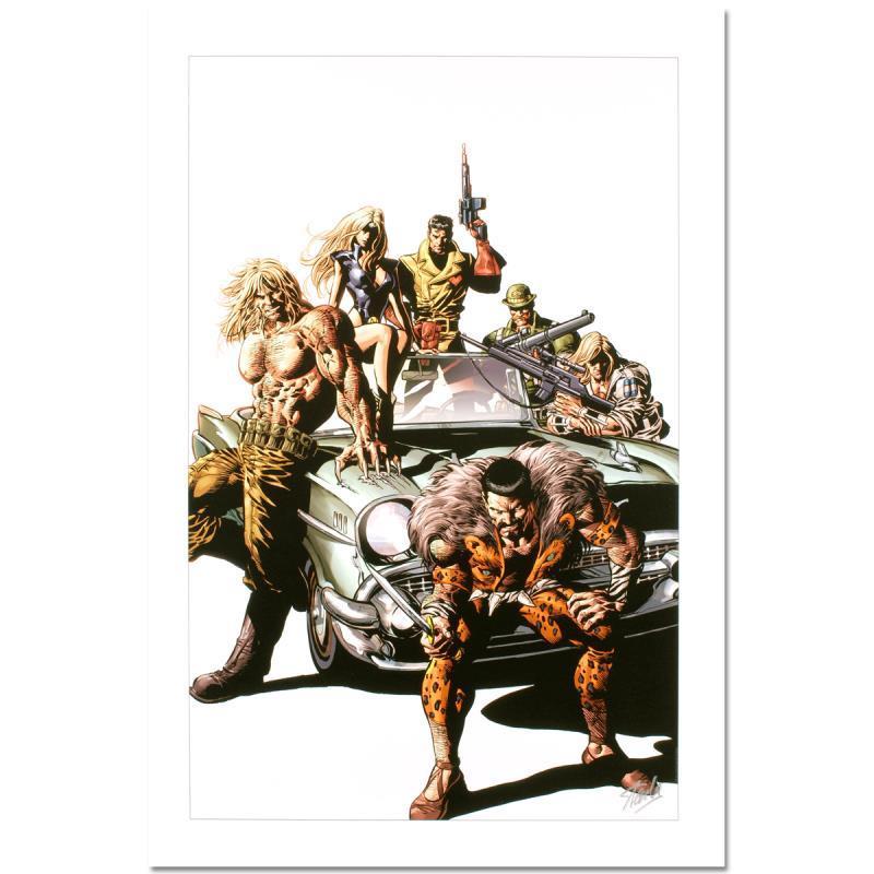 Marvel "New Avengers #10" Limited Edition 27x18 Giclee on Canvas by Mike Deodato Jr. (PA) at PristineAuction.com Marvel "New Avengers #10" Limited Edition 27x18 Giclee on Canvas by Mike Deodato Jr. (PA) at PristineAuction.com