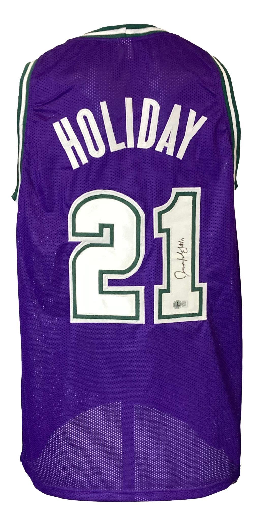 Jrue Holiday Signed Jersey (Beckett) at PristineAuction.com Jrue Holiday Signed Jersey (Beckett) at PristineAuction.com