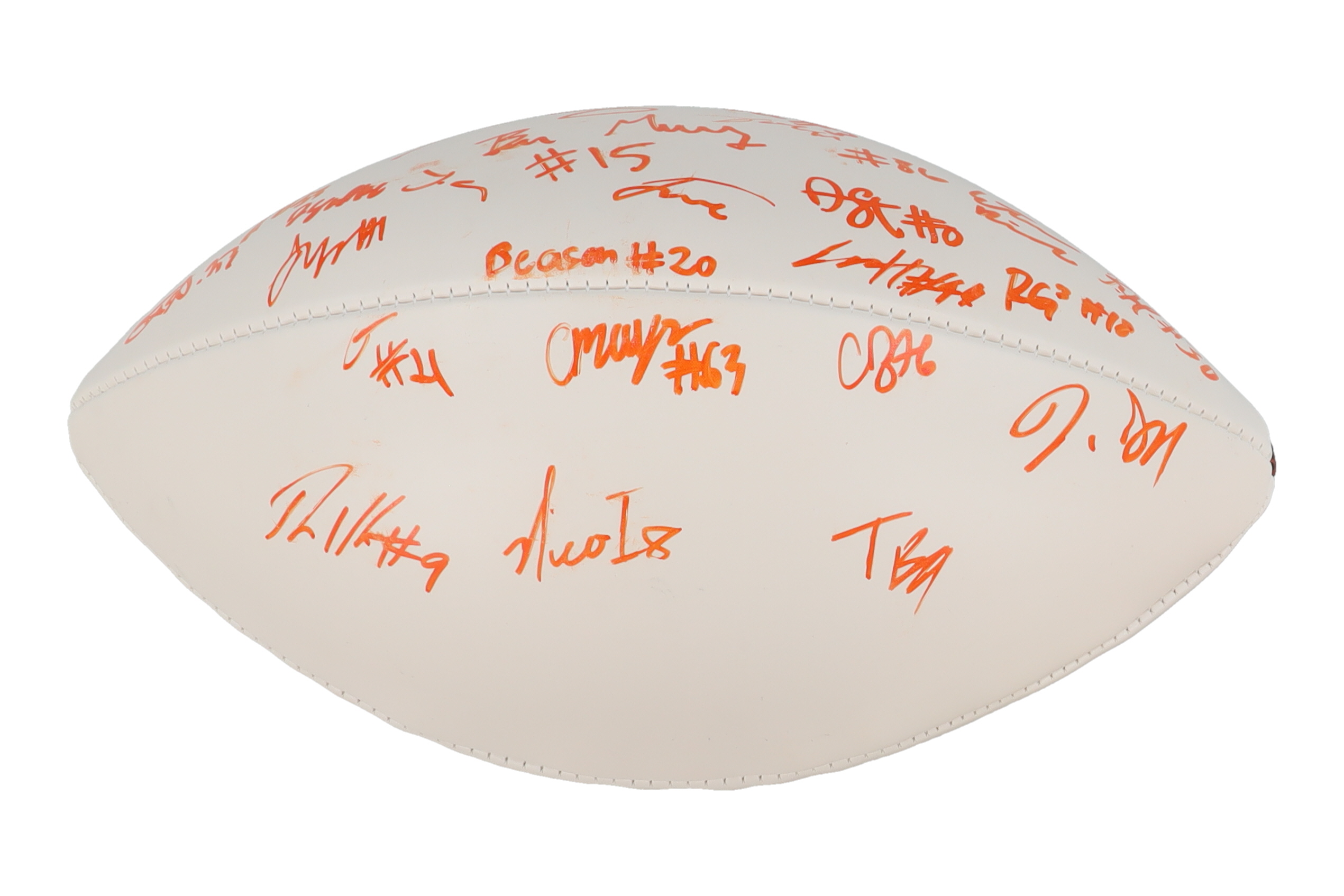 2023 Tennessee Volunteers NCAA Logo LE Football Signed By Team (32) With Nico Iamaleava, Jabari Small, Jaylen Wright, McCallen Castles (Top Tier Authentics) at PristineAuction.com 2023 Tennessee Volunteers NCAA Logo LE Football Signed By Team (32) With Nico Iamaleava, Jabari Small, Jaylen Wright, McCallen Castles (Top Tier Authentics) at PristineAuction.com