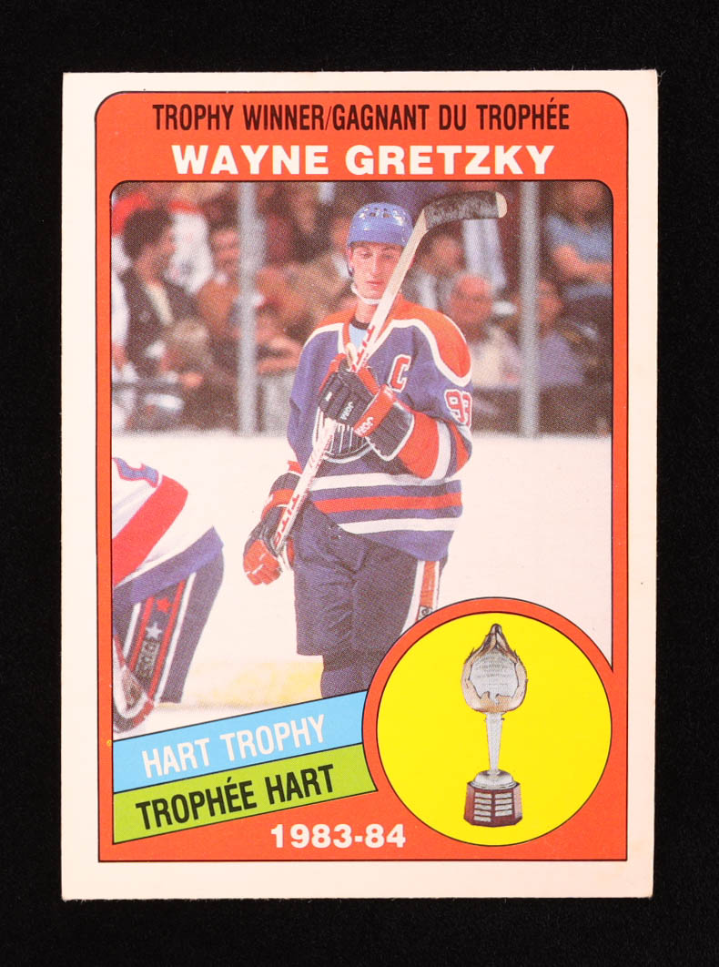 Wayne Gretzky 1984-85 O-Pee-Chee #374 Hart at PristineAuction.com Wayne Gretzky 1984-85 O-Pee-Chee #374 Hart at PristineAuction.com