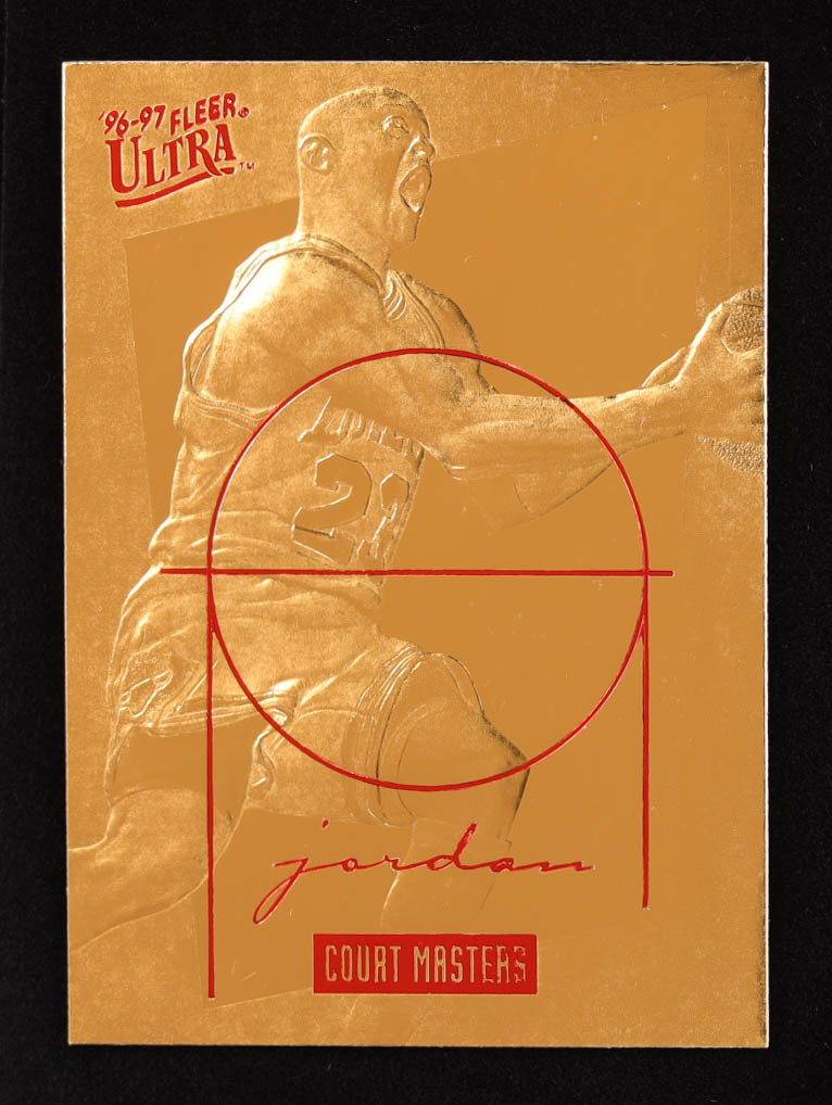 Michael Jordan 1996-97 Fleer Ultra Court Masters 23KT Gold Card #5022 at PristineAuction.com Michael Jordan 1996-97 Fleer Ultra Court Masters 23KT Gold Card #5022 at PristineAuction.com