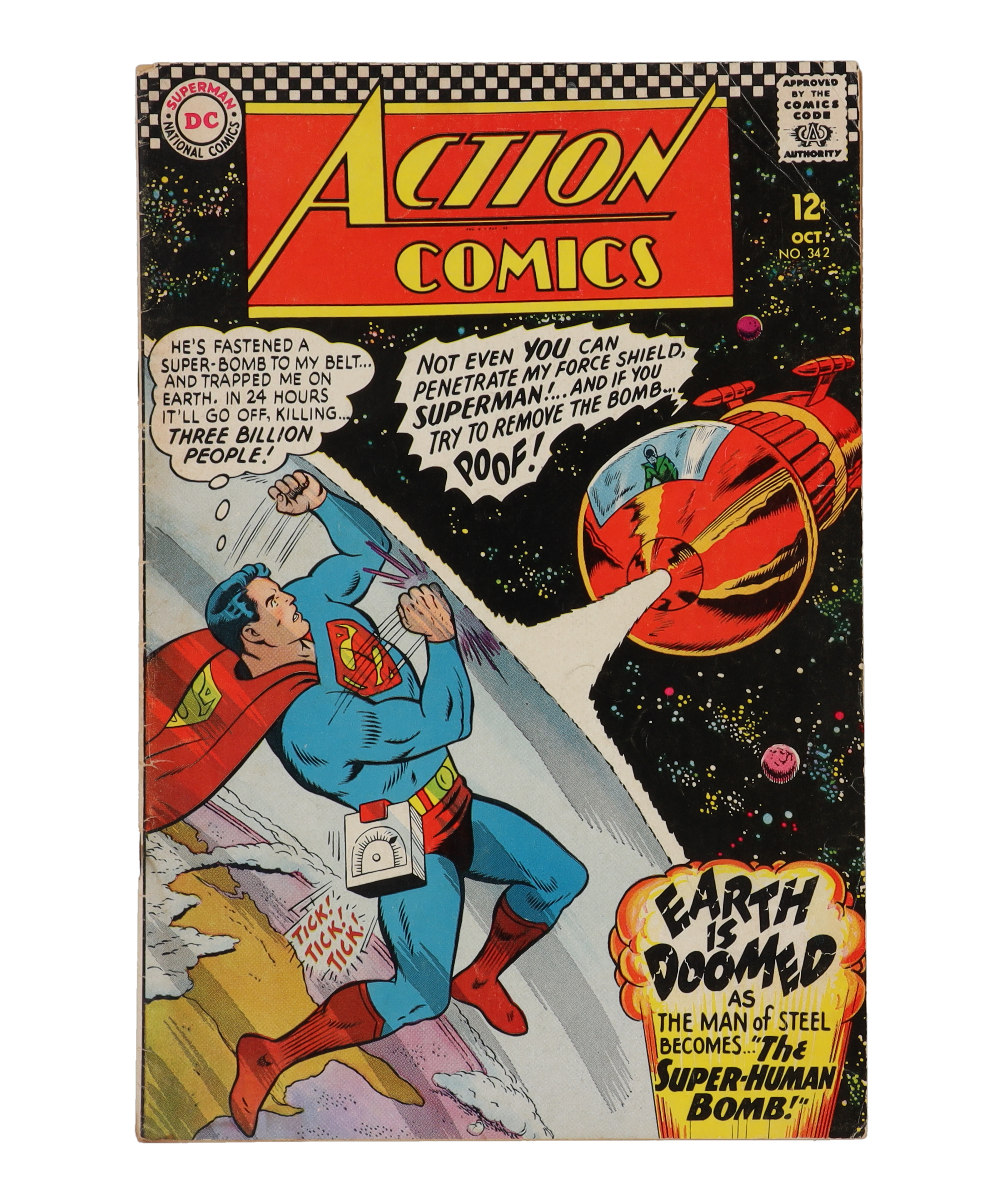 1966 "Action Comics" Issue #342 DC Comic Book at PristineAuction.com 1966 "Action Comics" Issue #342 DC Comic Book at PristineAuction.com