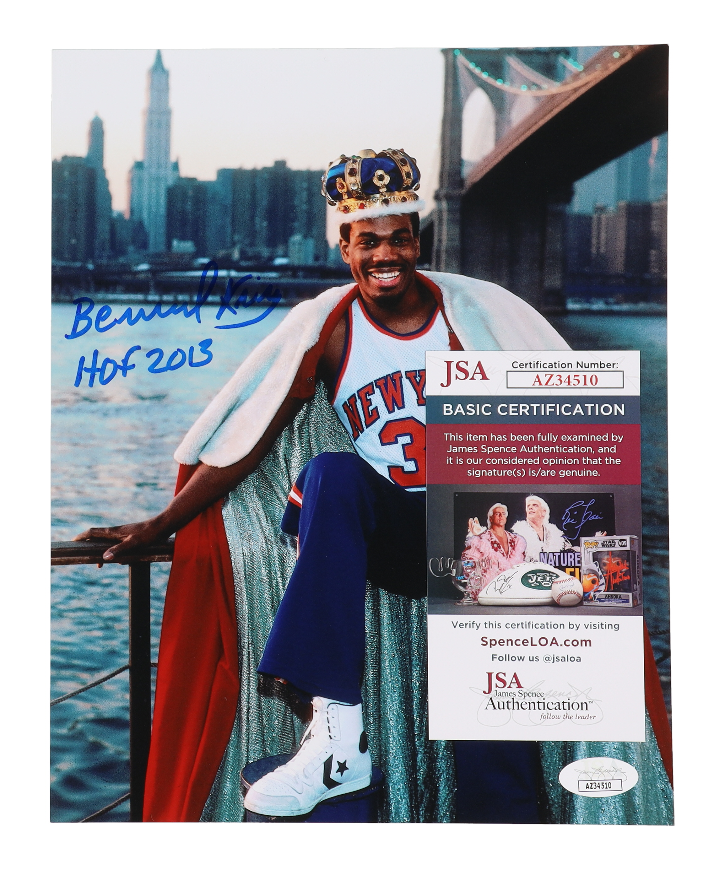 Bernard King Signed Knicks 8x10 Photo Inscribed "HOF 2013" (JSA) at PristineAuction.com Bernard King Signed Knicks 8x10 Photo Inscribed "HOF 2013" (JSA) at PristineAuction.com