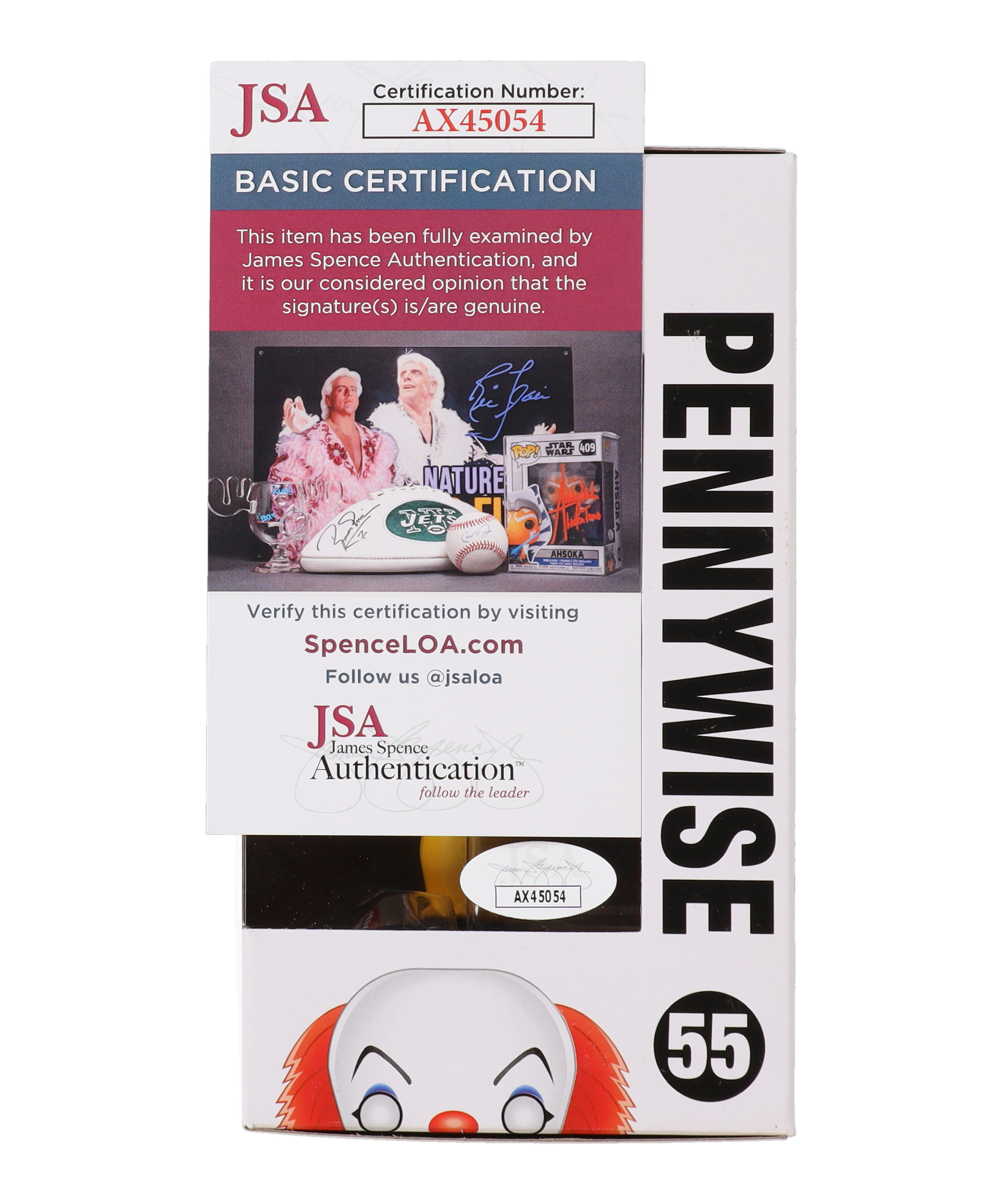 Jaeden Martell Scott Signed "IT: The Movie" #55 Pennywise Funko Pop! Inscribed "Bill" (JSA) at PristineAuction.com Jaeden Martell Scott Signed "IT: The Movie" #55 Pennywise Funko Pop! Inscribed "Bill" (JSA) at PristineAuction.com