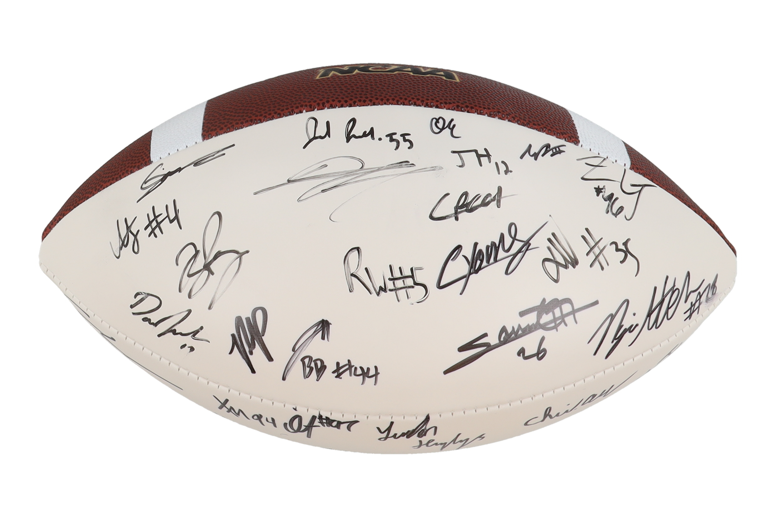 2024 Georgia Bulldogs LE Football Signed By Team (30+) With Trevor Etienne, Ryan Puglisi, Nitro Tuggle, Sacovie White (Top Tier Authentics) at PristineAuction.com 2024 Georgia Bulldogs LE Football Signed By Team (30+) With Trevor Etienne, Ryan Puglisi, Nitro Tuggle, Sacovie White (Top Tier Authentics) at PristineAuction.com