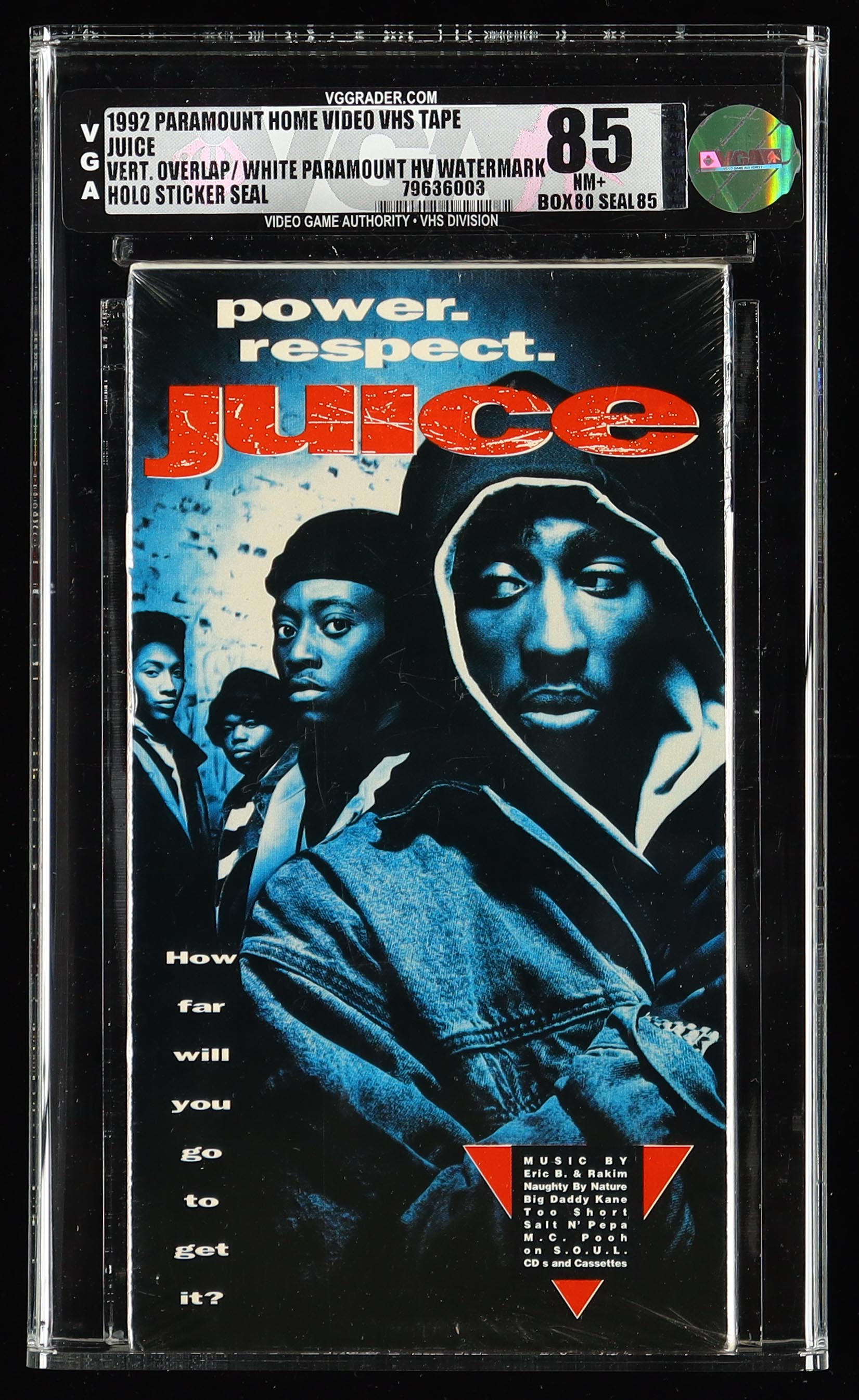 1992 "Juice" Factory Sealed VHS Tape (VGA 8.5) at PristineAuction.com 1992 "Juice" Factory Sealed VHS Tape (VGA 8.5) at PristineAuction.com