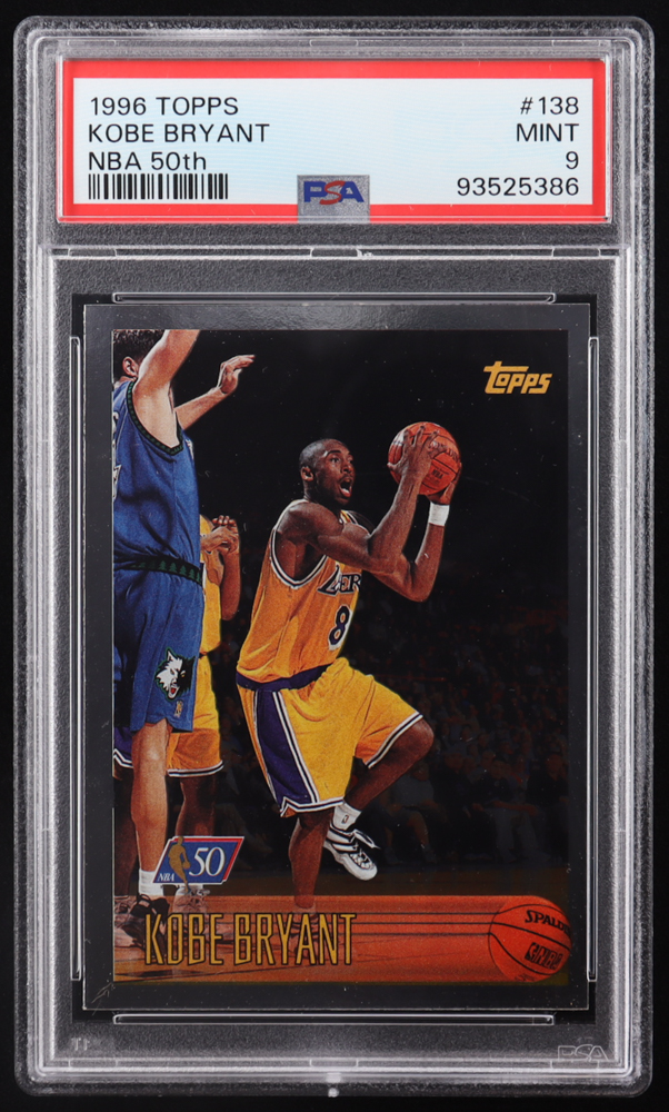 Kobe Bryant 1996-97 Topps NBA at 50 #138 RC (PSA 9) at PristineAuction.com Kobe Bryant 1996-97 Topps NBA at 50 #138 RC (PSA 9) at PristineAuction.com