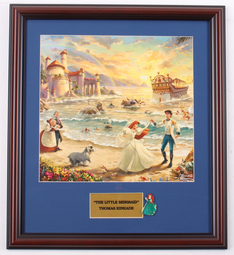 Thomas Kinkade "The Little Mermaid" Custom Framed Print Display With