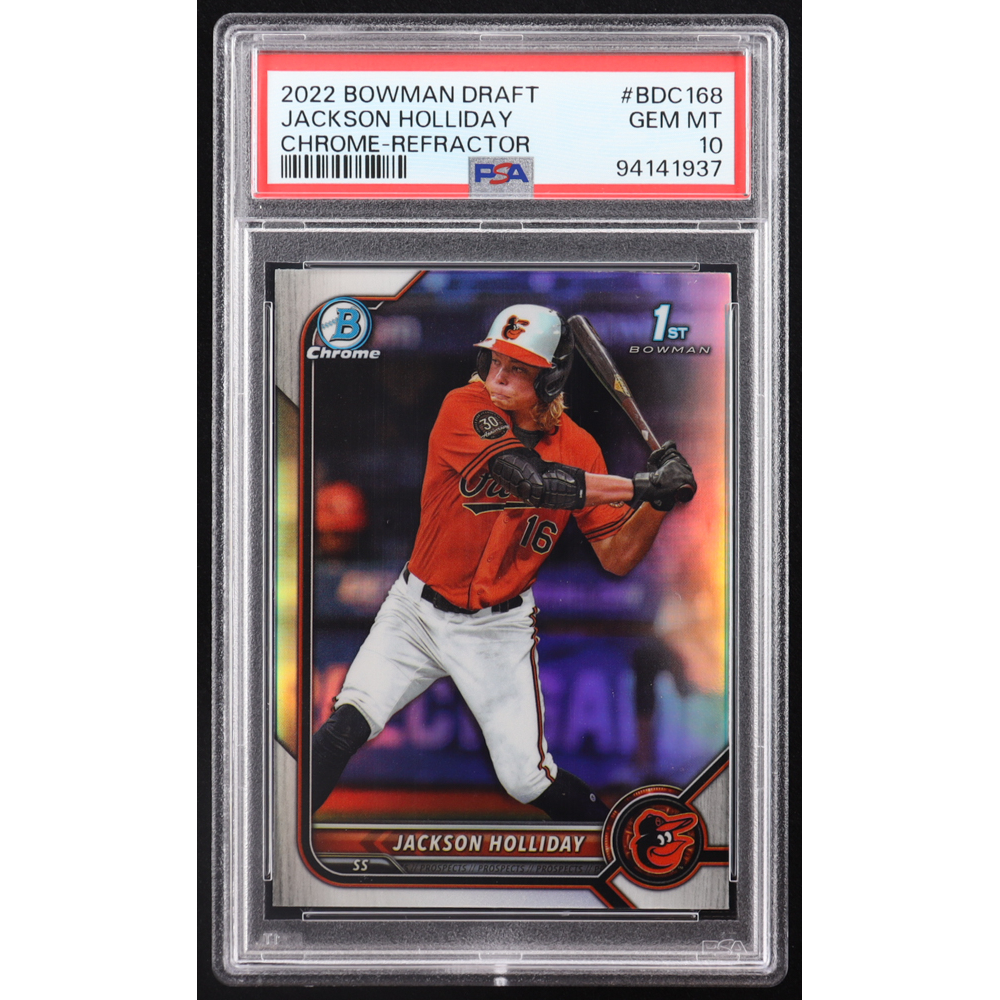 2024 Bowman Chrome Draft Jackson Holliday #BDC-1 — PSA 10 Refractor