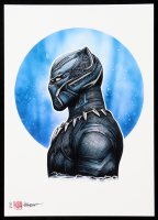 "T'Challa" Black Panther LE 8x12 Art Print by Thang Nguyen #/50 (PA) at PristineAuction.com