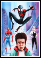 "Miles Morales" Spider-Man: Into the Spider-Verse LE 8x12 Art Print by Thang Nguyen #/50 (PA) at PristineAuction.com