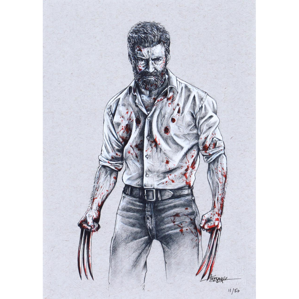 "Wolverine" Logan LE 8x12 Art Print by Thang Nguyen #/50 (PA) at PristineAuction.com