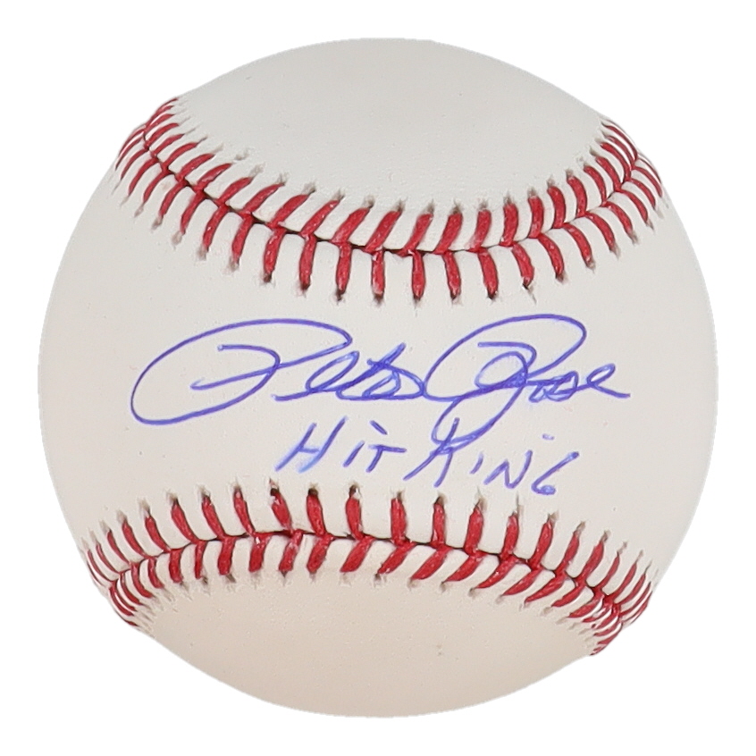 Pete Rose Signed OML Baseball Inscribed "Hit King" (JSA & Rose) at PristineAuction.com Pete Rose Signed OML Baseball Inscribed "Hit King" (JSA & Rose) at PristineAuction.com