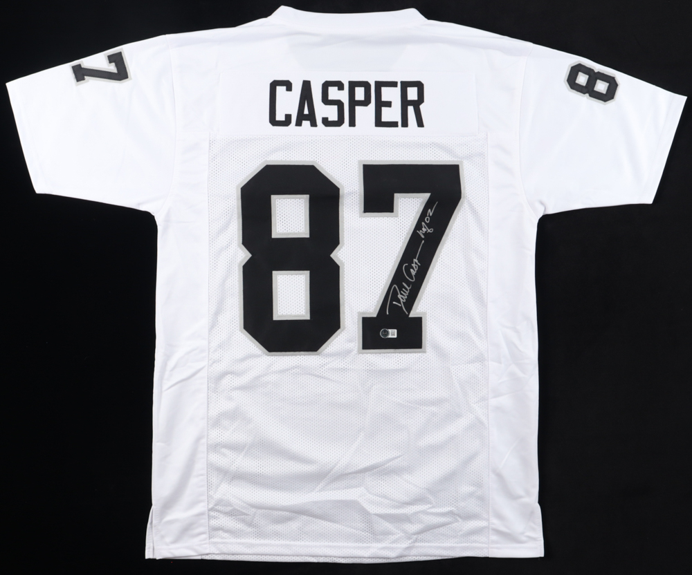 Dave Casper Signed Jersey Inscribed "HOF 02" (Beckett) at PristineAuction.com Dave Casper Signed Jersey Inscribed "HOF 02" (Beckett) at PristineAuction.com