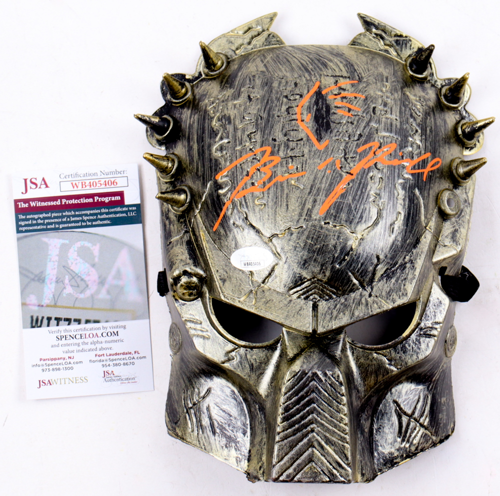 Brian A. Prince Signed "Predator" Mask with Hand-Drawn Predator Sketch (JSA) at PristineAuction.com Brian A. Prince Signed "Predator" Mask with Hand-Drawn Predator Sketch (JSA) at PristineAuction.com