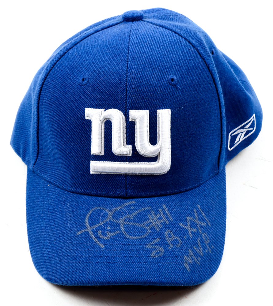 Phil Simms Signed Giants Adjustable Hat Inscribed "SB XXI MVP" (Beckett) at PristineAuction.com Phil Simms Signed Giants Adjustable Hat Inscribed "SB XXI MVP" (Beckett) at PristineAuction.com