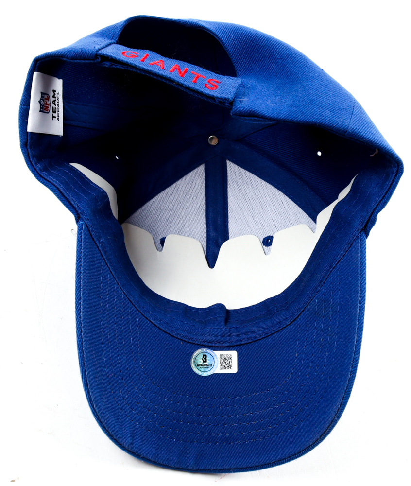 Phil Simms Signed Giants Adjustable Hat Inscribed "SB XXI MVP" (Beckett) at PristineAuction.com Phil Simms Signed Giants Adjustable Hat Inscribed "SB XXI MVP" (Beckett) at PristineAuction.com