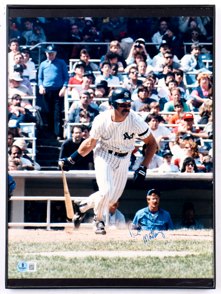 Don Mattingly Signed Yankees Custom Framed Photo (Beckett) at PristineAuction.com Don Mattingly Signed Yankees Custom Framed Photo (Beckett) at PristineAuction.com