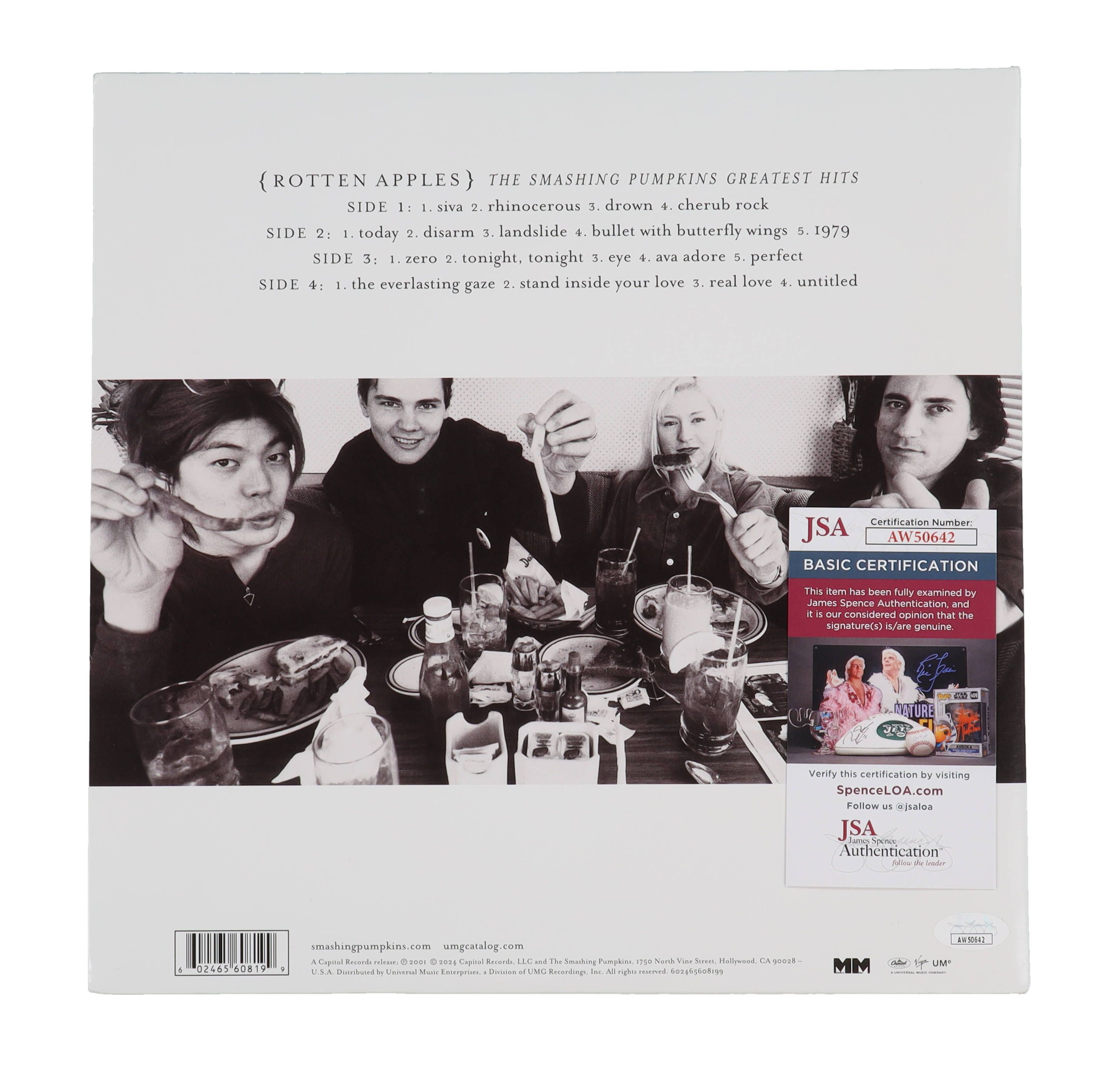 Billy Corgan Signed "The Smashing Pumpkins: Greatest Hits" Vinyl Record Album Cover (JSA) at PristineAuction.com Billy Corgan Signed "The Smashing Pumpkins: Greatest Hits" Vinyl Record Album Cover (JSA) at PristineAuction.com