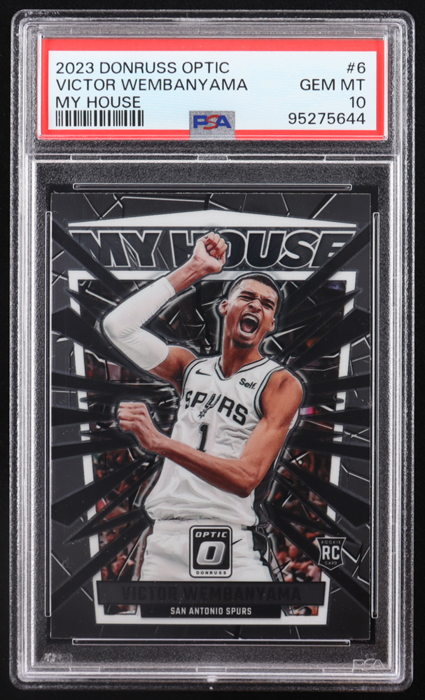 Victor Wembanyama 2023-24 Donruss Optic My House #6 RC (PSA 10) at PristineAuction.com Victor Wembanyama 2023-24 Donruss Optic My House #6 RC (PSA 10) at PristineAuction.com