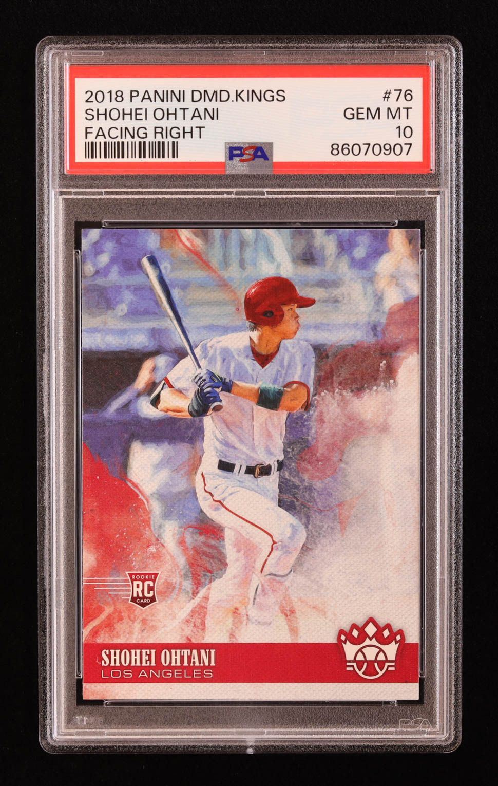 Shohei Ohtani 2018 Diamond Kings #76 RC (PSA 10) at PristineAuction.com Shohei Ohtani 2018 Diamond Kings #76 RC (PSA 10) at PristineAuction.com