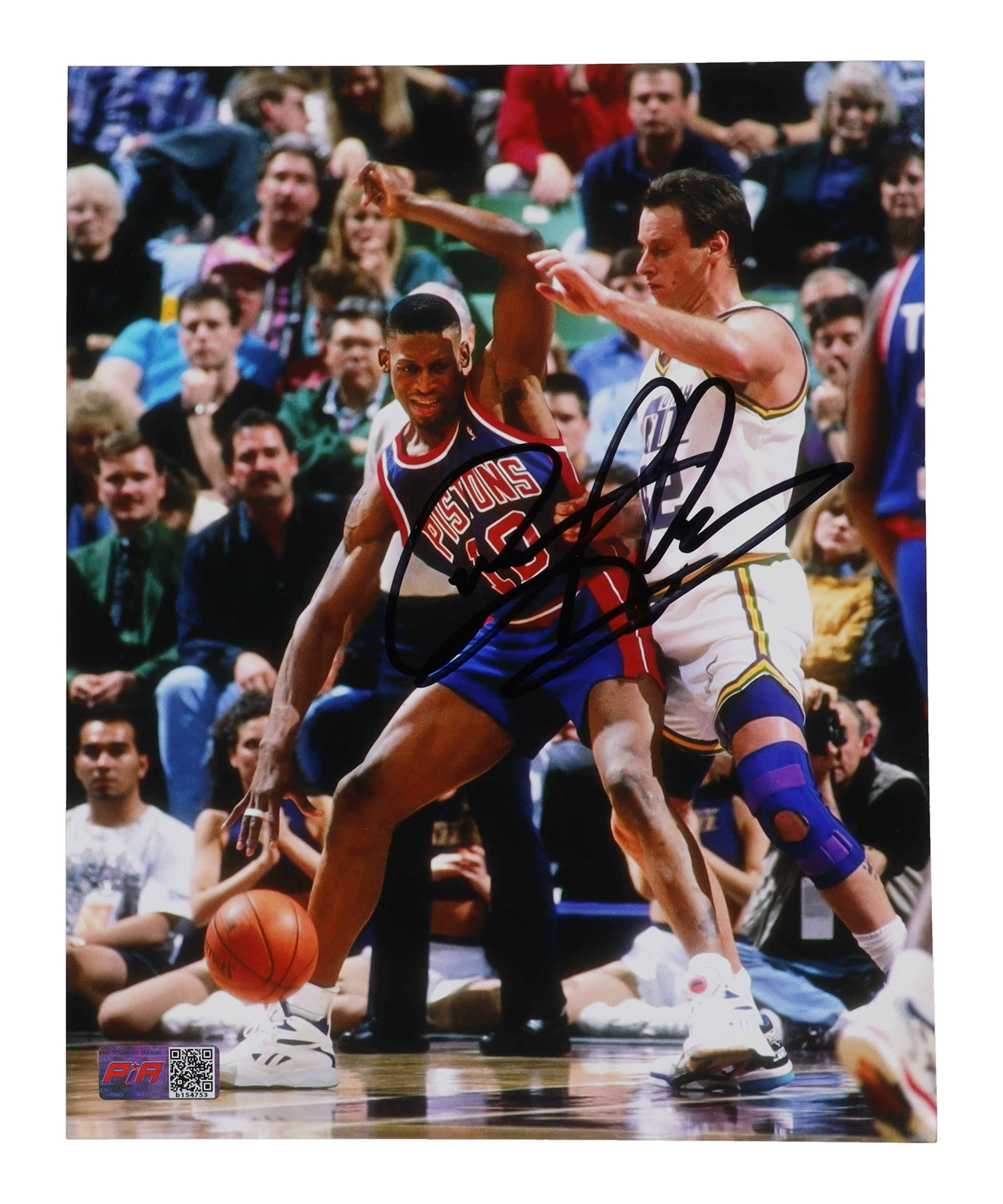 Dennis Rodman Signed Pistons 8x10 Photo (PIA) at PristineAuction.com Dennis Rodman Signed Pistons 8x10 Photo (PIA) at PristineAuction.com