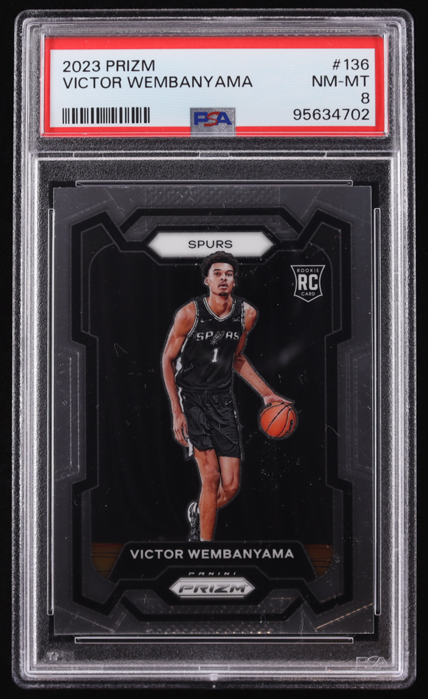 Victor Wembanyama 2023-24 Panini Prizm #136 RC (PSA 8) | Pristine 