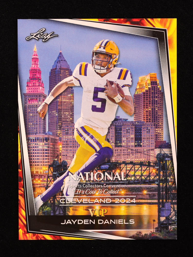 Jayden Daniels 2024 Leaf National Convention VIP #VIP1 RC at PristineAuction.com Jayden Daniels 2024 Leaf National Convention VIP #VIP1 RC at PristineAuction.com