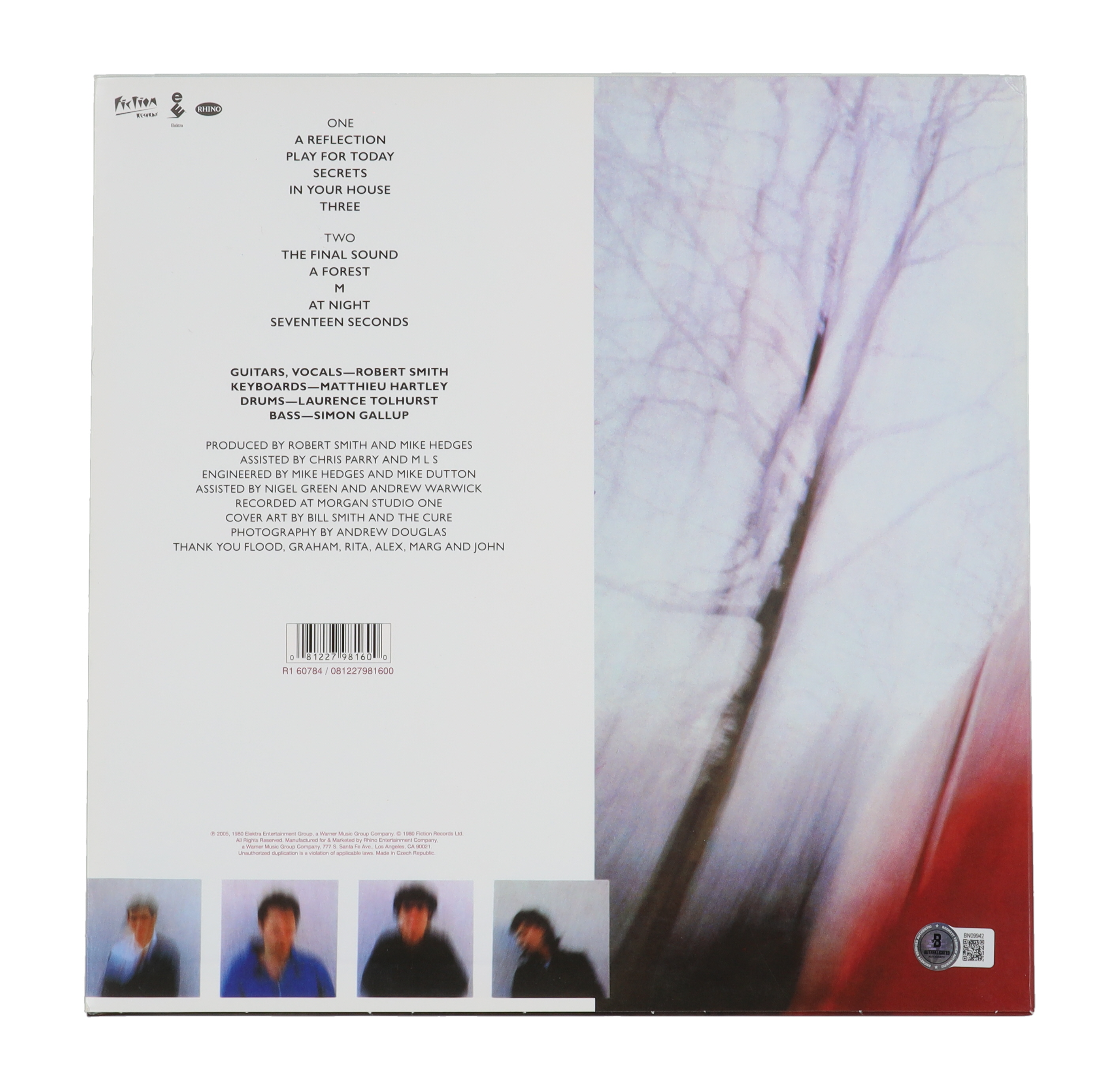 Robert Smith Signed The Cure "Seventeen Seconds" Vinyl Record Album (Beckett) at PristineAuction.com Robert Smith Signed The Cure "Seventeen Seconds" Vinyl Record Album (Beckett) at PristineAuction.com