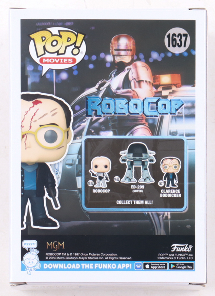 Kurtwood Smith Signed "Robocop" #1637 Clarence Boddicker Funko Pop! Vinyl Figure (JSA) at PristineAuction.com Kurtwood Smith Signed "Robocop" #1637 Clarence Boddicker Funko Pop! Vinyl Figure (JSA) at PristineAuction.com