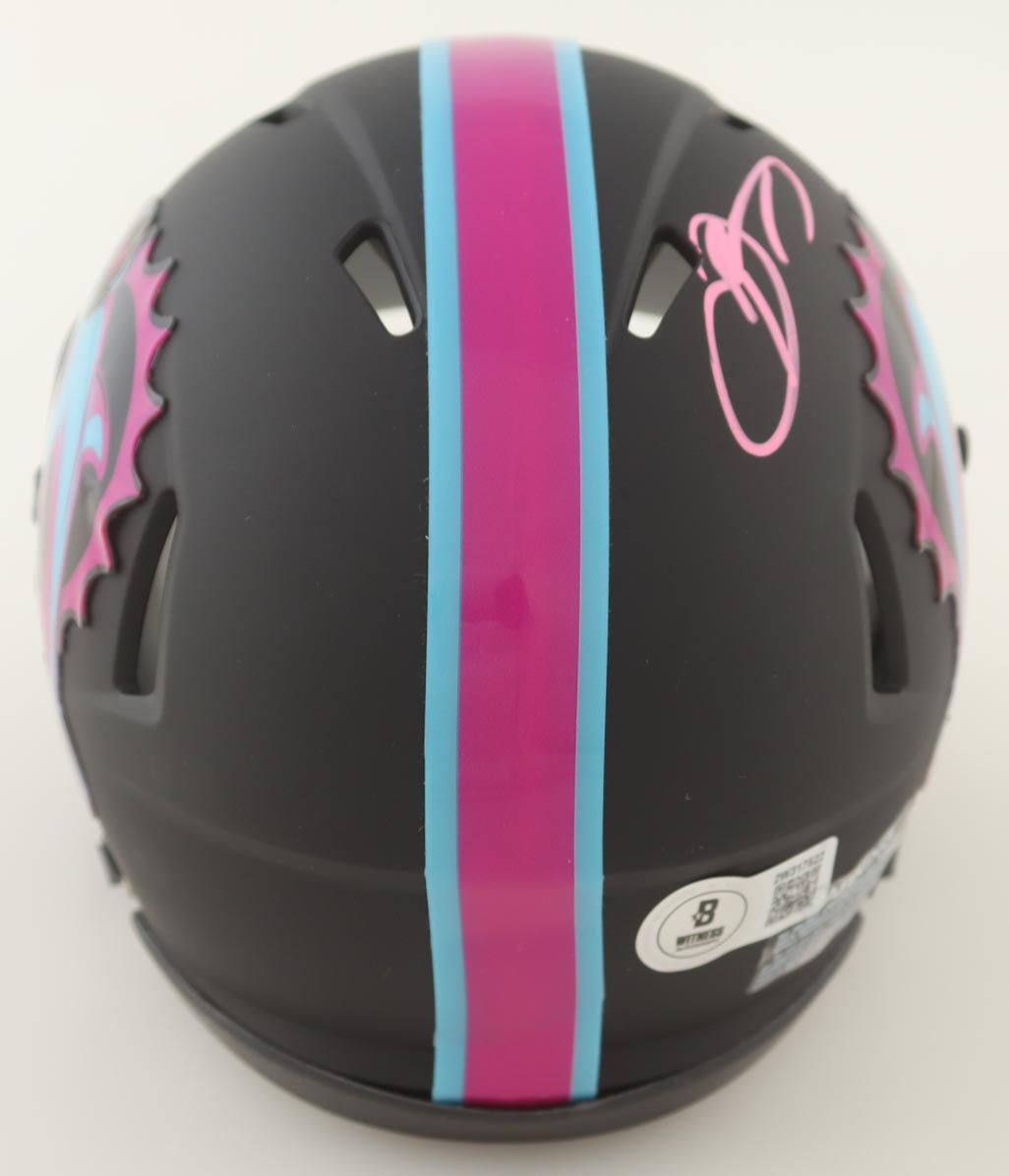 Odell Beckham Jr. Signed Dolphins Miami Vice Alternate Speed Mini Helmet (Beckett) at PristineAuction.com Odell Beckham Jr. Signed Dolphins Miami Vice Alternate Speed Mini Helmet (Beckett) at PristineAuction.com