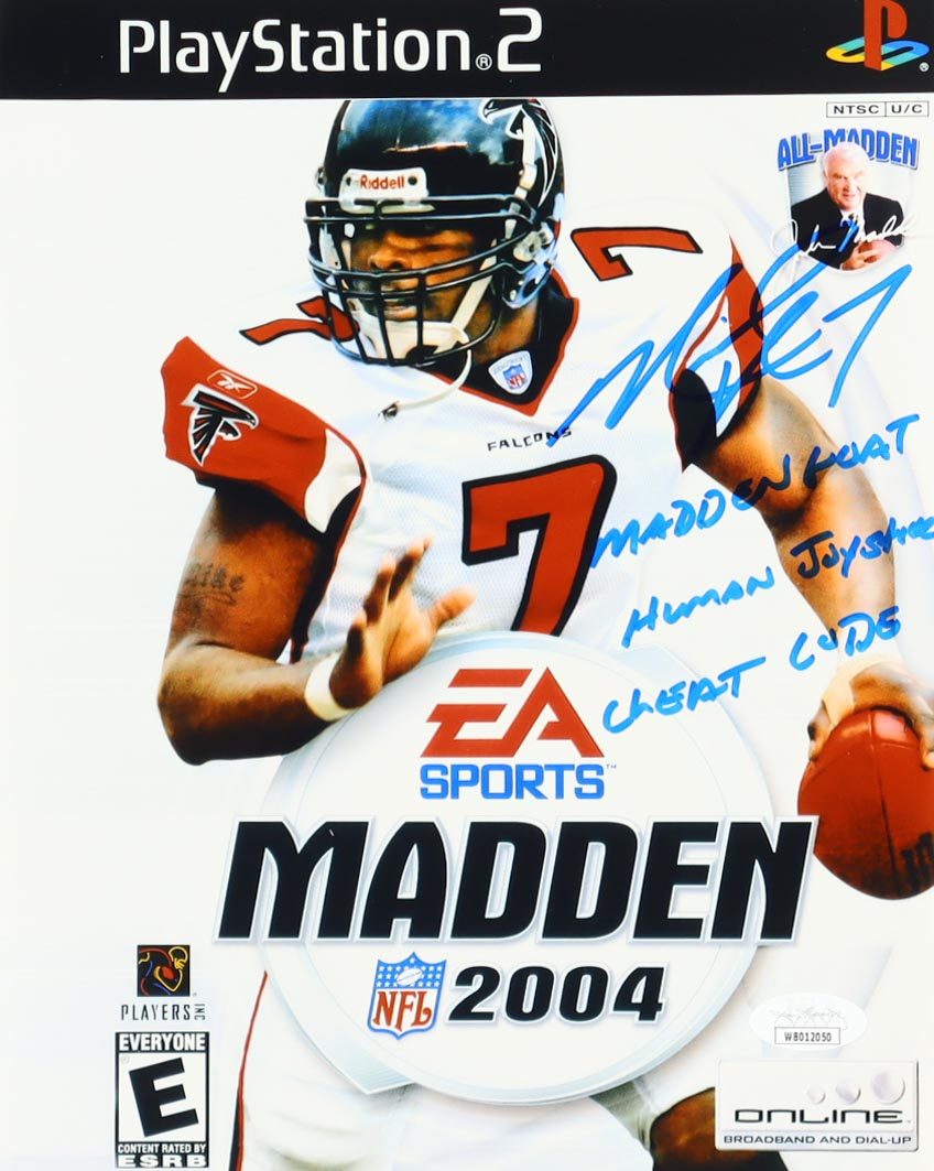 Michael Vick Signed "Madden 2004" Falcons 8x10 Photo Inscribed "Madden Goat", "Human Joystick" & "Cheat Code" (JSA) at PristineAuction.com Michael Vick Signed "Madden 2004" Falcons 8x10 Photo Inscribed "Madden Goat", "Human Joystick" & "Cheat Code" (JSA) at PristineAuction.com