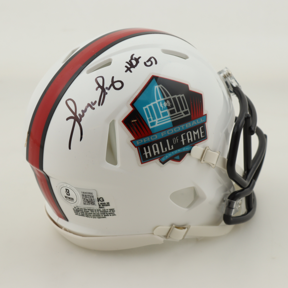 Thurman Thomas Signed Hall of Fame Logo Speed Mini Helmet Inscribed ...