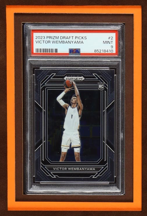 Victor Wembanyama Signed & Framed Spurs LED Backlit Jersey Display with PSA Trading Cards (Fanatics) at PristineAuction.com Victor Wembanyama Signed & Framed Spurs LED Backlit Jersey Display with PSA Trading Cards (Fanatics) at PristineAuction.com