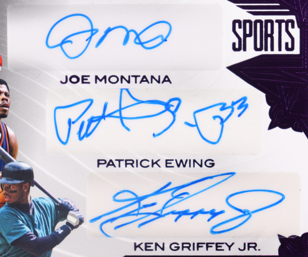 2023 Leaf Sports Book History Book Spectrum Purple SPB4 Joe Montana