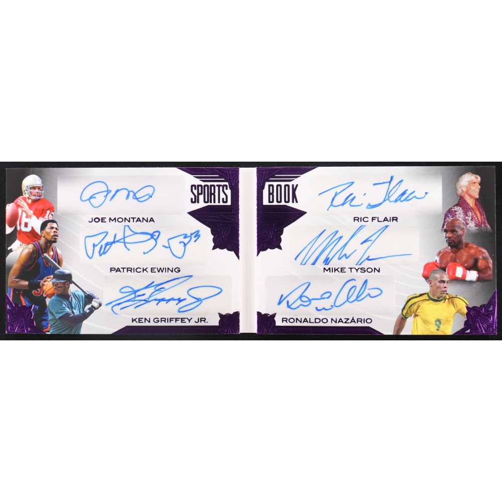 2023 Leaf Sports Book History Book Spectrum Purple SPB4 Joe Montana